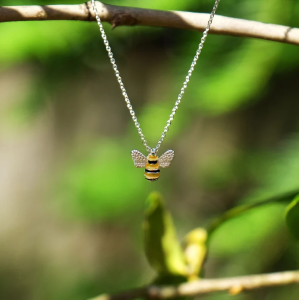 At Bee Necklace (Small Silver)